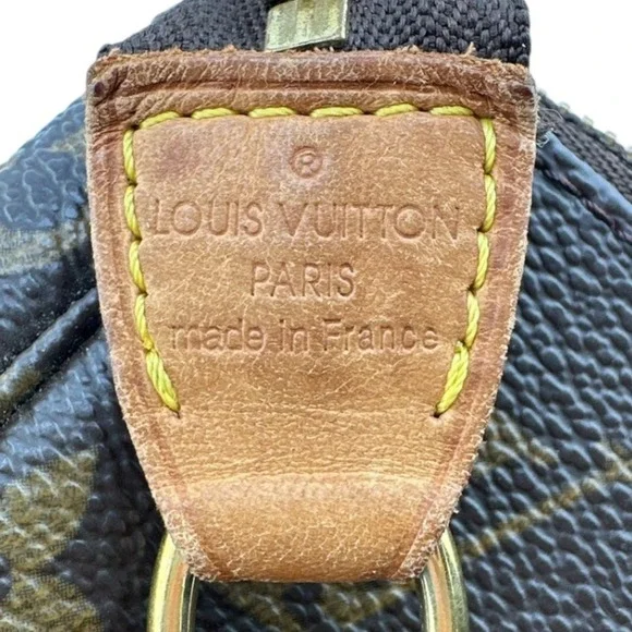 LOUIS VUITTON Brown Monogram Pouch